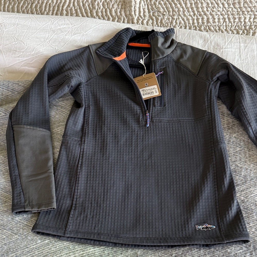 Patagonia Quarter-Zip Pullover Roy Trout Smolder Blue